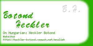 botond heckler business card